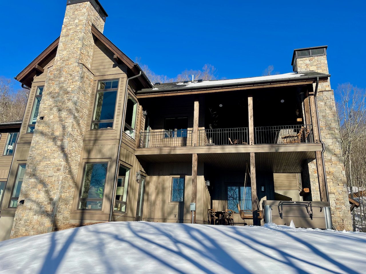 back view of home exterior